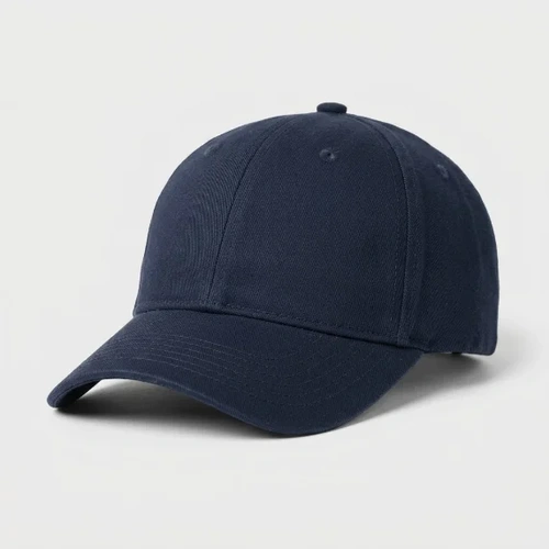Navy cotton twill cap
